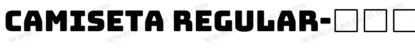 Camiseta Regular字体转换